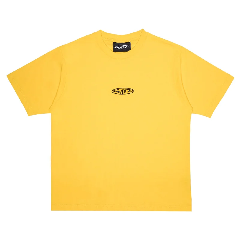 Fishbone Emblem Tee - Mustard