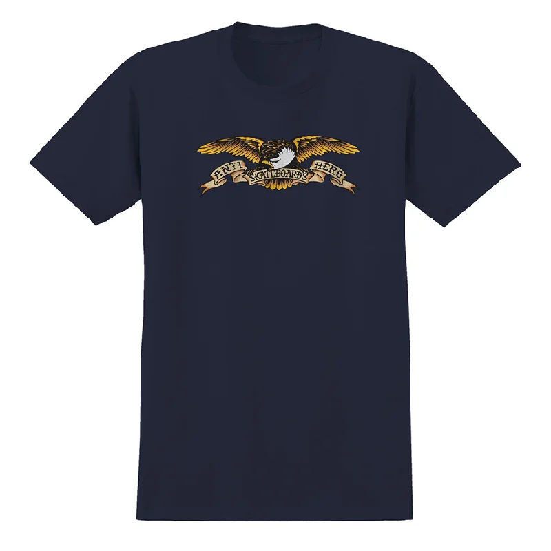 Anti Hero Eagle Short Sleeve Navy Shirt