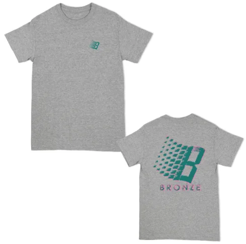 B Logo Tee | Heather Grey