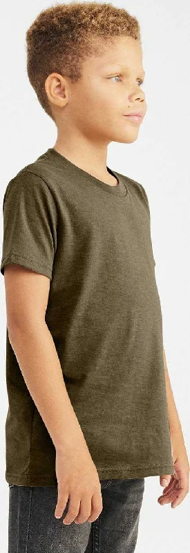 Bella + Canvas 3001YCV Youth Cvc Jersey T-Shirt - Heather Olive