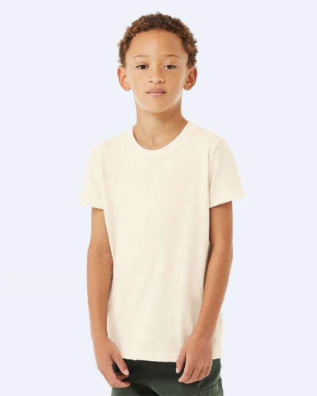 Bella + Canvas 3001YCVC Youth CVC Jersey Tee - Heather Natural