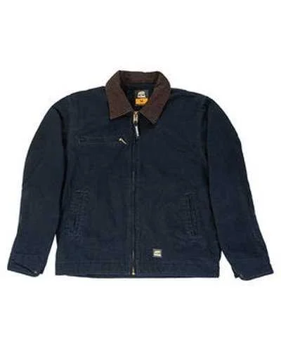 Berne J374 Men's Highland Washed Gasoline Jacket - Midnight