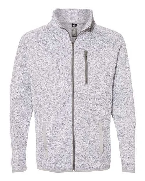 Burnside 3901 Sweater Knit Jacket - Heather Grey