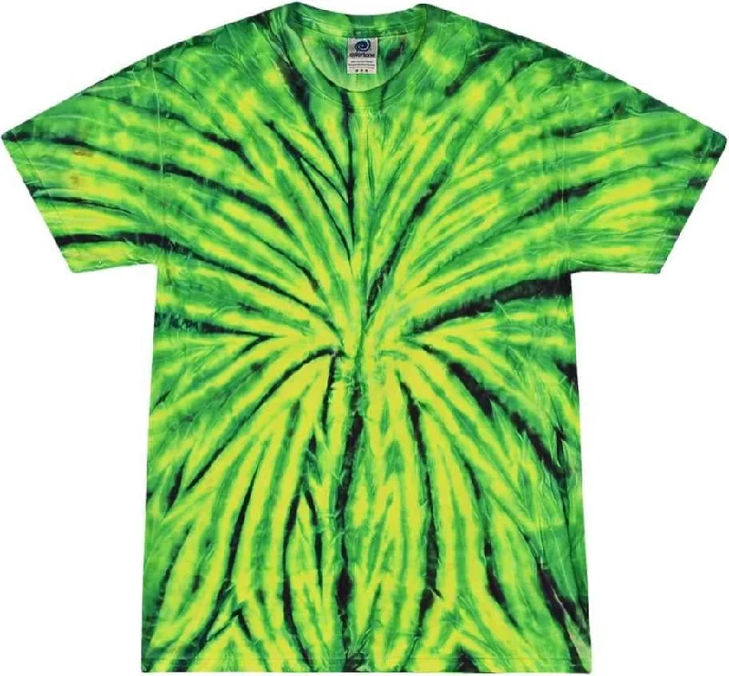 Colortone 1000Y Youth Multi-Color Tie-Dyed T-Shirt - Wild Spider