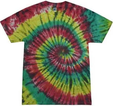 Colortone 1090 Festival Tie-Dyed T-Shirt - Rasta