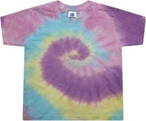 Colortone 1160 Toddler Tie-Dyed T-Shirt - Jellybean