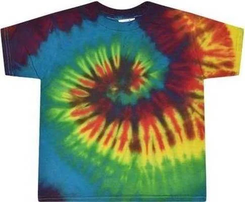 Colortone 1160 Toddler Tie-Dyed T-Shirt - Reactive Rainbow