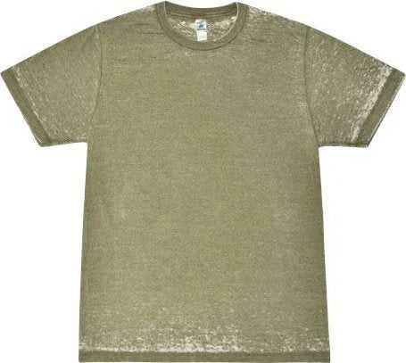 Colortone 1350 Acid Wash Burnout T-Shirt - Olive