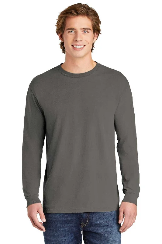 Comfort Colors 6014 Heavyweight Ring Spun Long Sleeve Tee - Gray