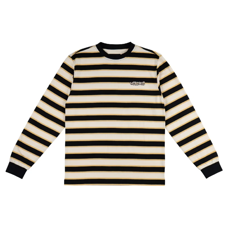 Cooper Stripe Sleeve Knit - Bone