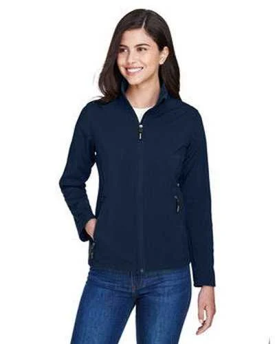 Core 365 78184 Ladies' Cruise Two-Layer Fleece Bonded SoftShell Jacket - Navy