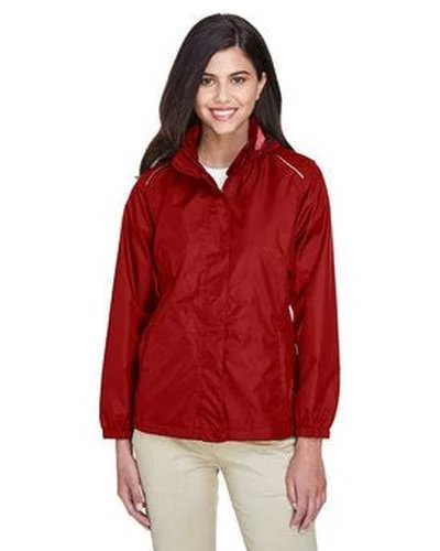 Core 365 78185 Ladies' Climate Seam-Sealed Lightweight Variegated Ripstop Jacket - Red