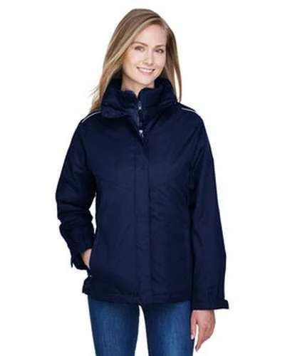 Core 365 78205 Ladies' Region 3-In-1 Jacket with Fleece Liner - Navy