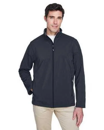 Core 365 88184 Men's Cruise Two-Layer Fleece Bonded SoftShell Jacket - Carbon