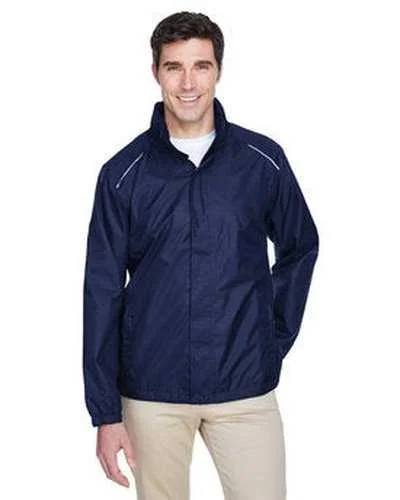 Core 365 88185 Men's Climate Seam-Sealed Lightweight Variegated Ripstop Jacket - Navy