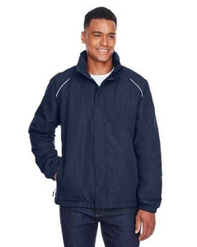 Core 365 88224T Men's Tall Profile Fleece-Lined All-Season Jacket - Navy