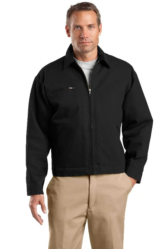 CornerStone TLJ763 Tall Duck Cloth Work Jacket - Black