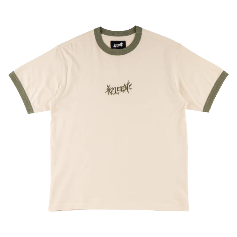 Detach S/S Ringer Tee - Bone