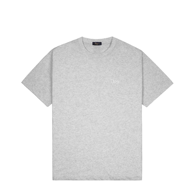 Dime Classic Small Logo T-Shirt - Heather Grey