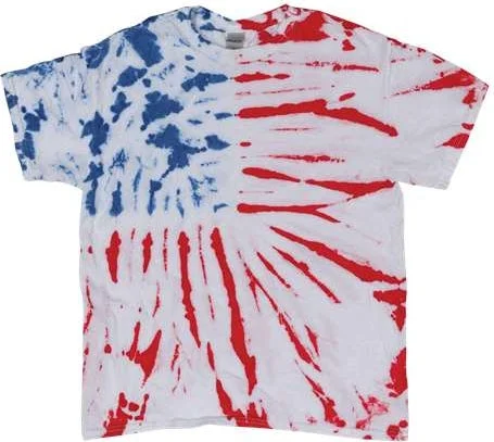 Dyenomite 200NV Novelty Tie Dye T-Shirt - Fantastic Flag