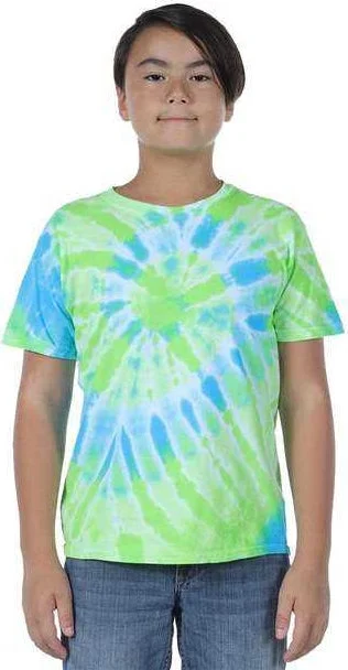 Dyenomite 20BTY Youth Typhoon Tie Dye T-Shirt - Bora Bora