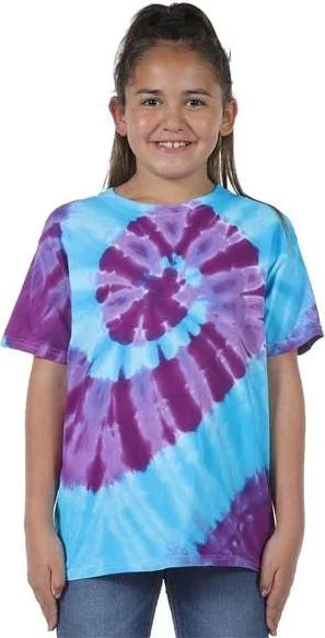 Dyenomite 20BTY Youth Typhoon Tie Dye T-Shirt - Tahiti