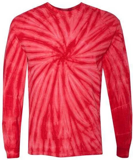 Dyenomite 240CY Cyclone Pinwheel Long Sleeve T-Shirt - Red