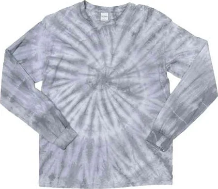 Dyenomite 240CY Cyclone Pinwheel Long Sleeve T-Shirt - Silver