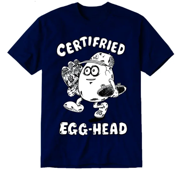 Egg Head Tee | Navy