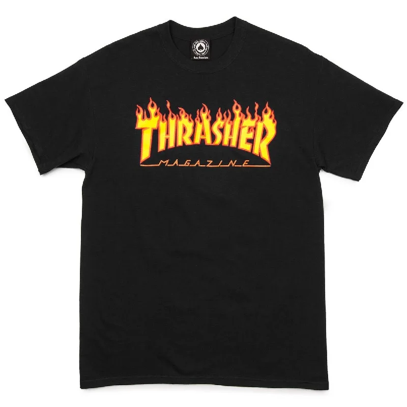 Flame Logo T-Shirt | Black