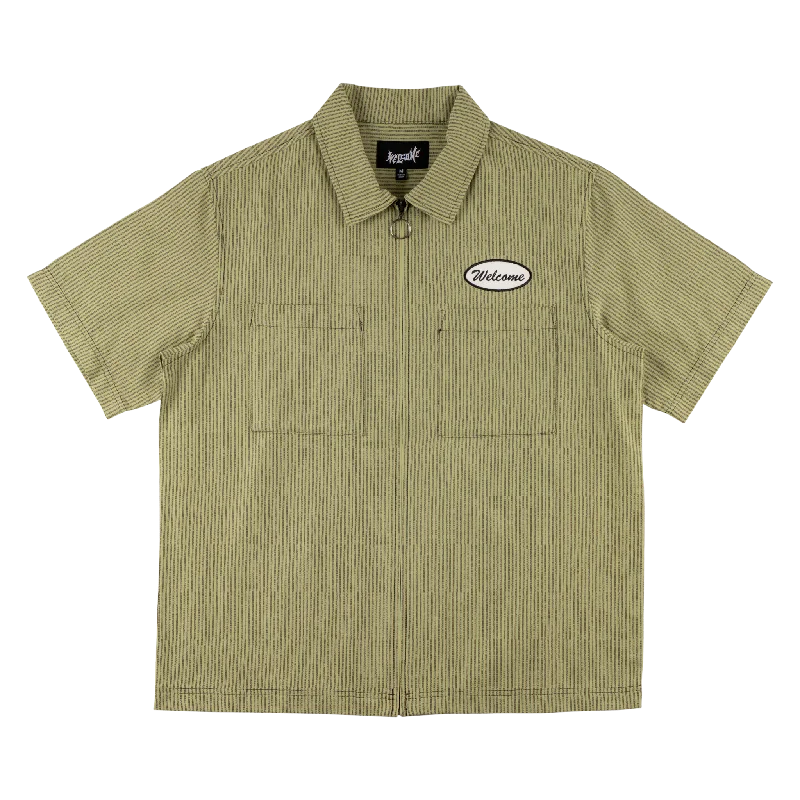 Garage Oxford Shirt W/ Embroidered Patch - Cedar