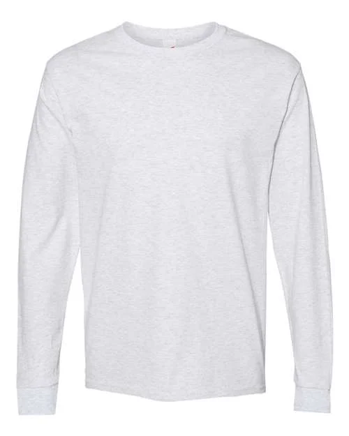 Hanes 5286 Essential-T Long Sleeve T-Shirt - Ash