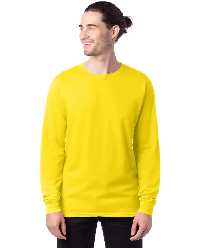 Hanes 5286 Essential-T Long Sleeve T-Shirt - Athletic Yellow