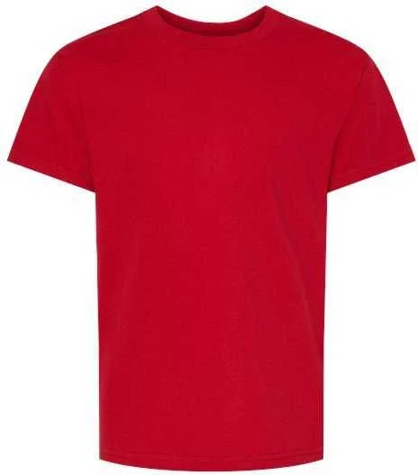 Hanes 5480 Essential-T Youth T-Shirt - Athletic Crimson