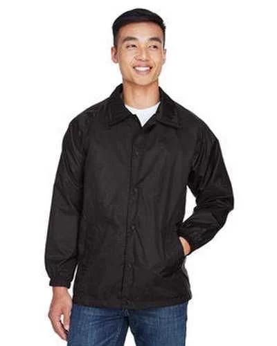 Harriton M775 Adult Nylon Staff Jacket - Black