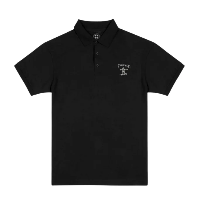 Little Gonz Emb Polo | Black