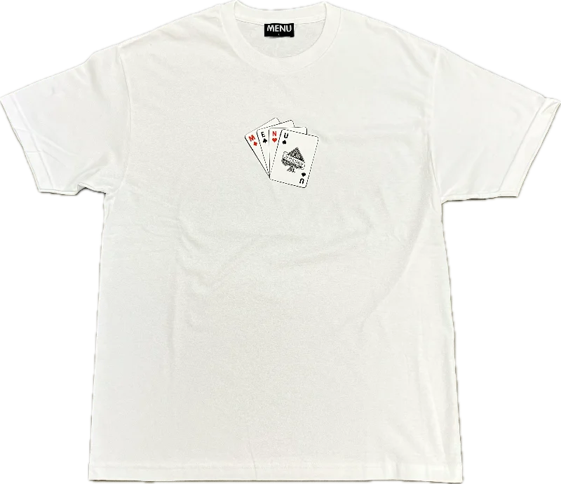 Menu Cards T-Shirt -White