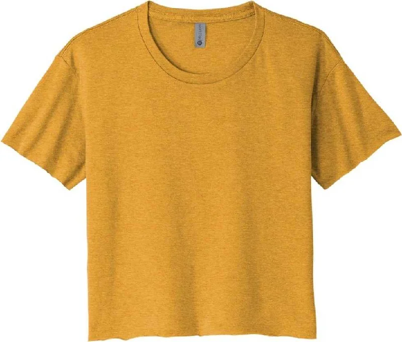 Next Level Apparel NL5080 Women's Festival Cali Crop Tee - Antique Gold