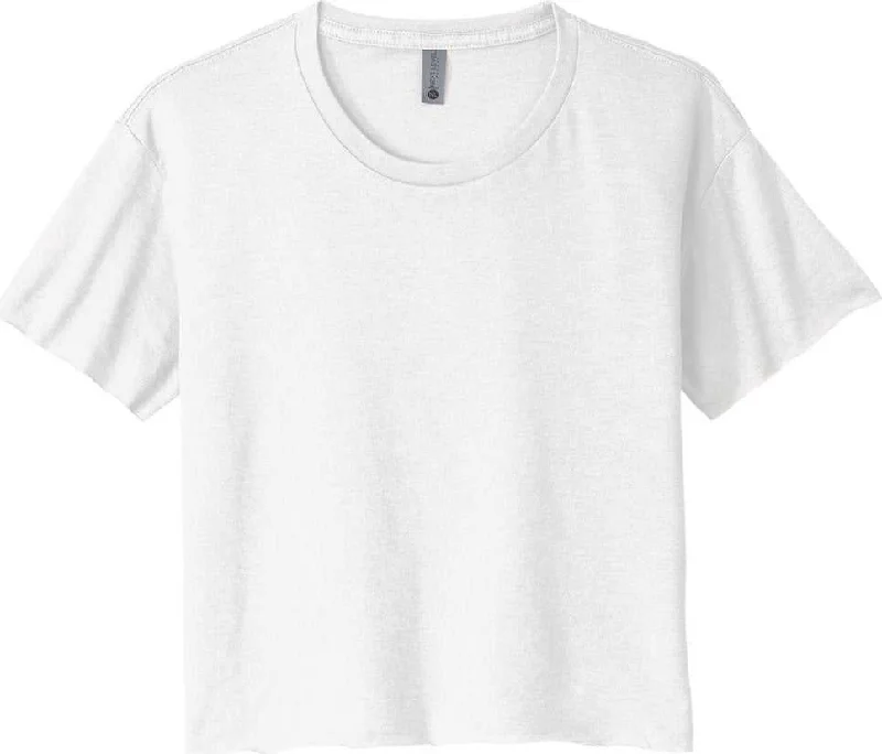 Next Level Apparel NL5080 Women's Festival Cali Crop Tee - White