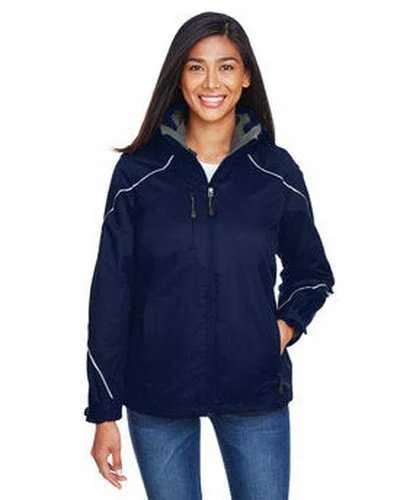 North End 78196 Ladies' Angle 3-In-1 Jacket with Bonded Fleece Liner - Night