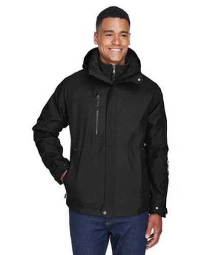 North End 88178 Men's Caprice 3-In-1 Jacket with Soft Shell Liner - Black