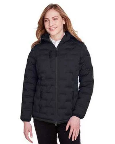 North End NE708W Ladies' Loft Puffer Jacket - Black Carbon