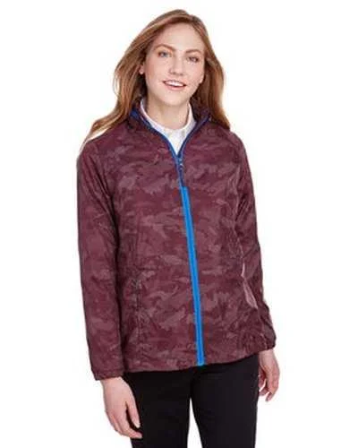 North End NE711W Ladies' Rotate Reflective Jacket - Burgundy Blue