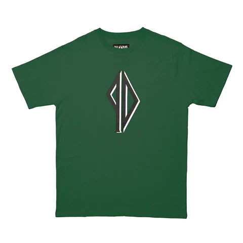 Piss Drunx Shadows Logo Tee - Forest Green