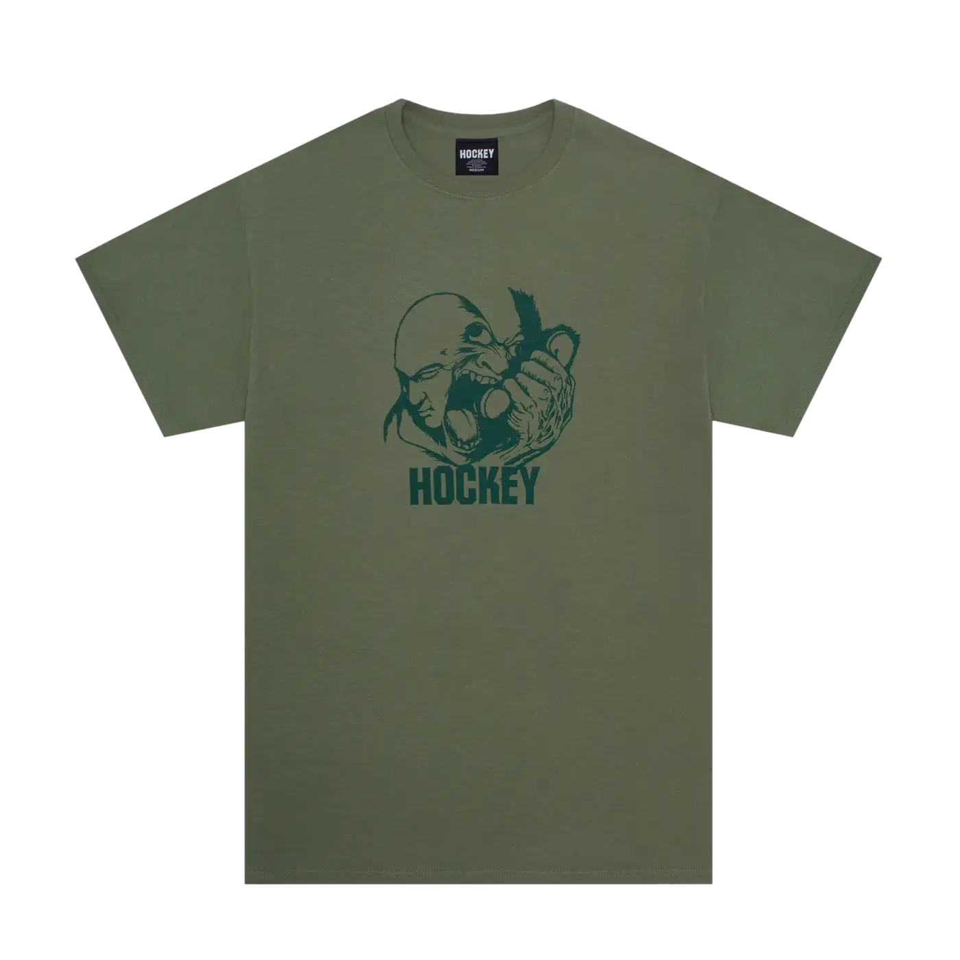 Please Hold Army Green Tee