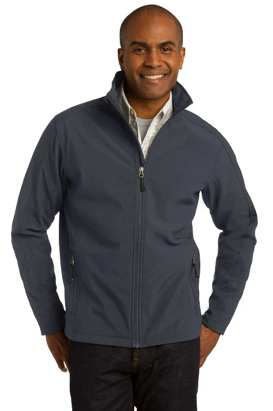 Port Authority TLJ317 Tall Core Soft Shell Jacket - Battleship Gray