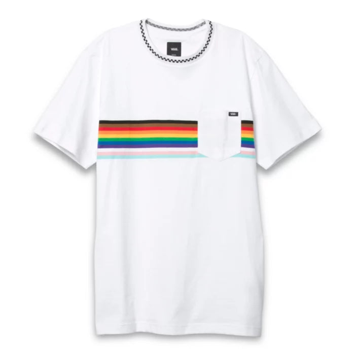 Pride Knit Crew Tee | White