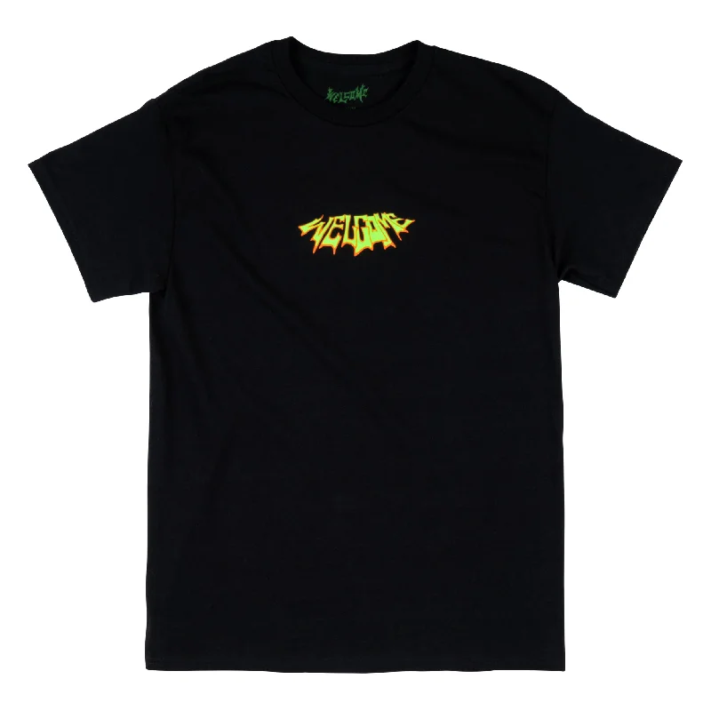 Shell Tee - Black/Green/Orange