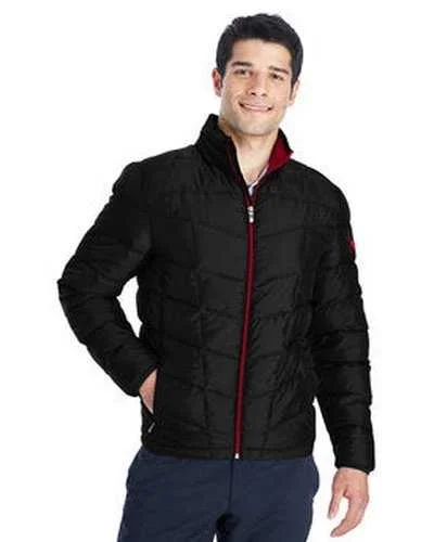 Spyder 187333 Men's Pelmo Insulated Puffer Jacket - Black Red