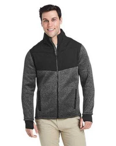 Spyder S17740 Men's Passage Sweater Jacket - Polar Powdr Black